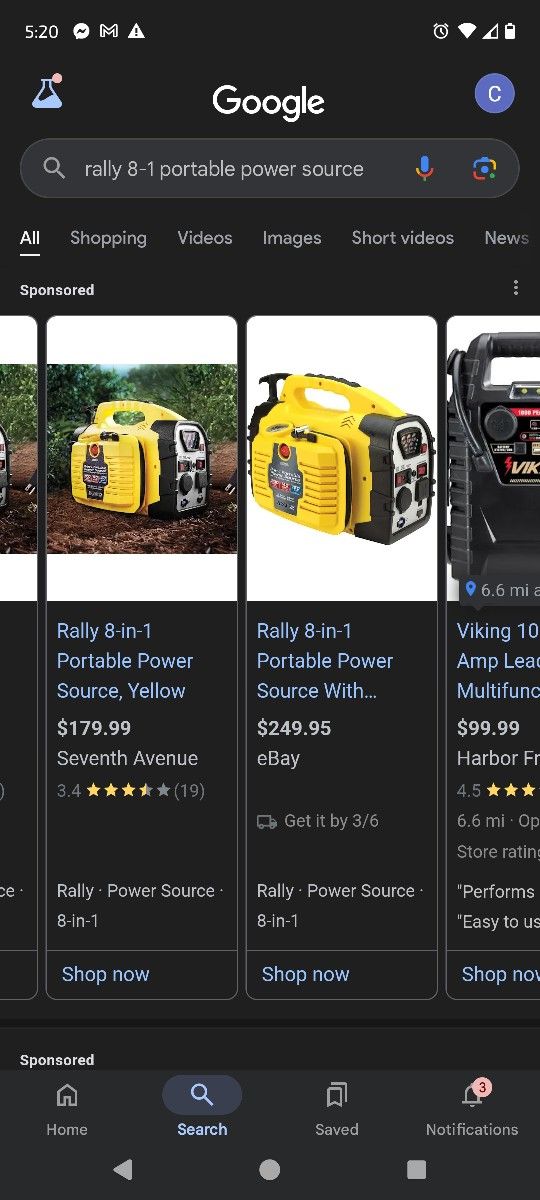 8+1 Portable Generator