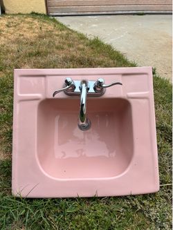 1950s Pink Sink 20x18