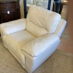 Leather Couch Chair Set 