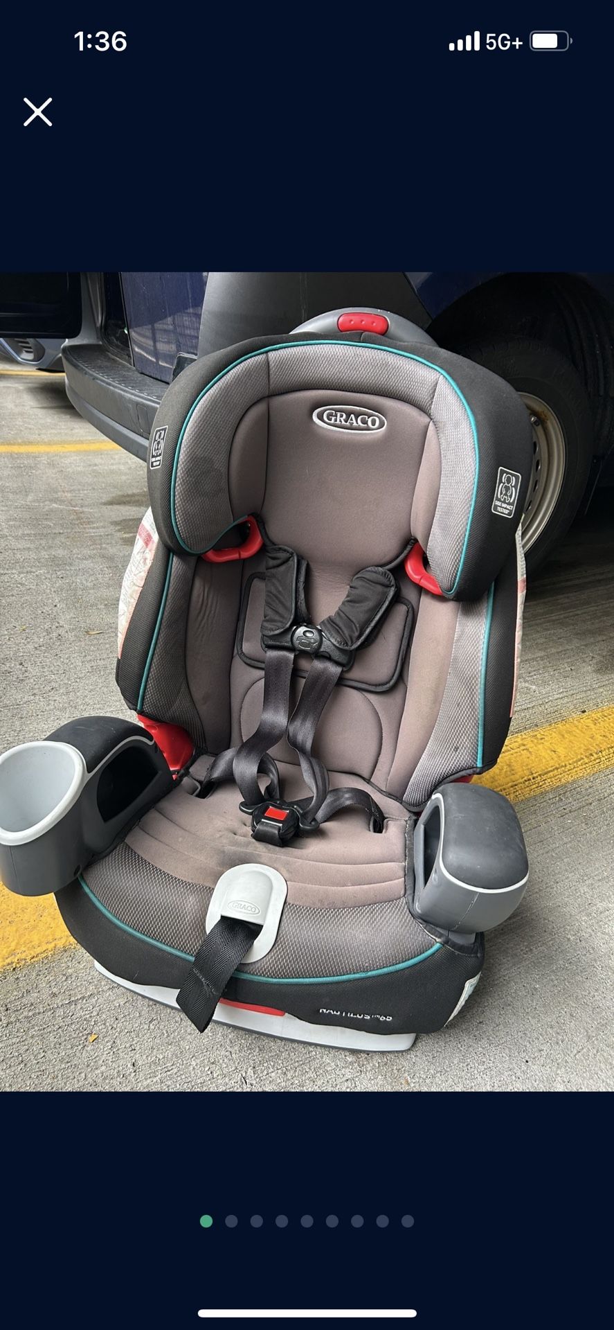 Graco 3 In 1 Car Seat 2-8 Years Old Pre-Owned