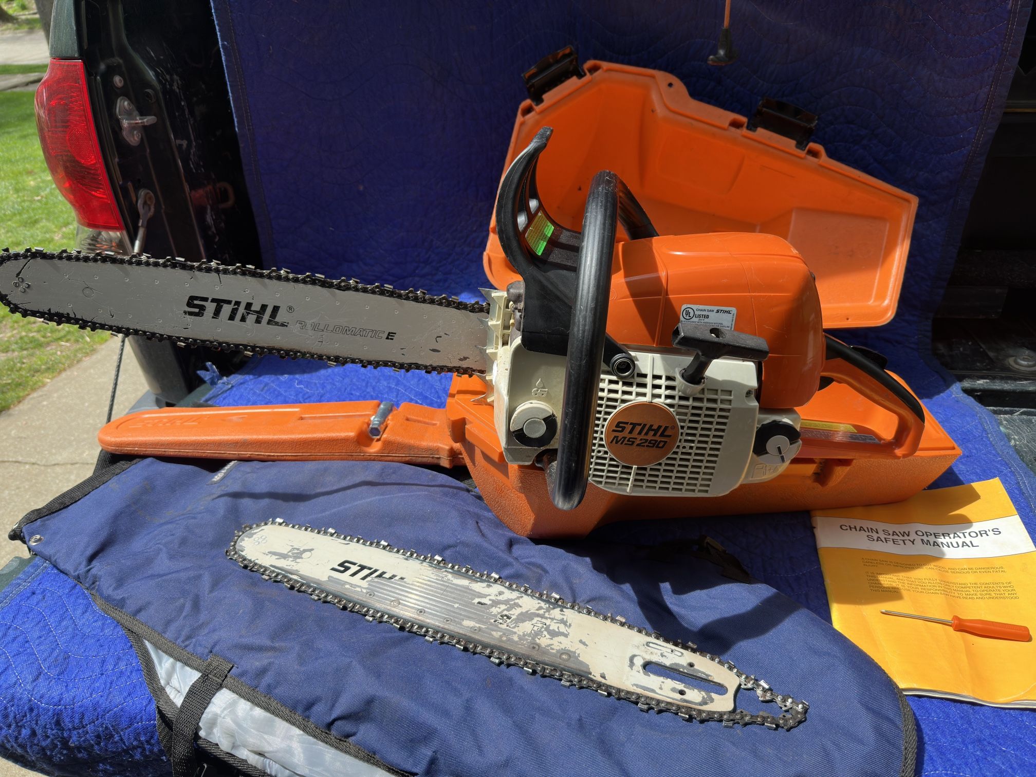 Stihl Ms290 With 20 “ Bar, Case, Extra 18” Bar And Chain Etc…