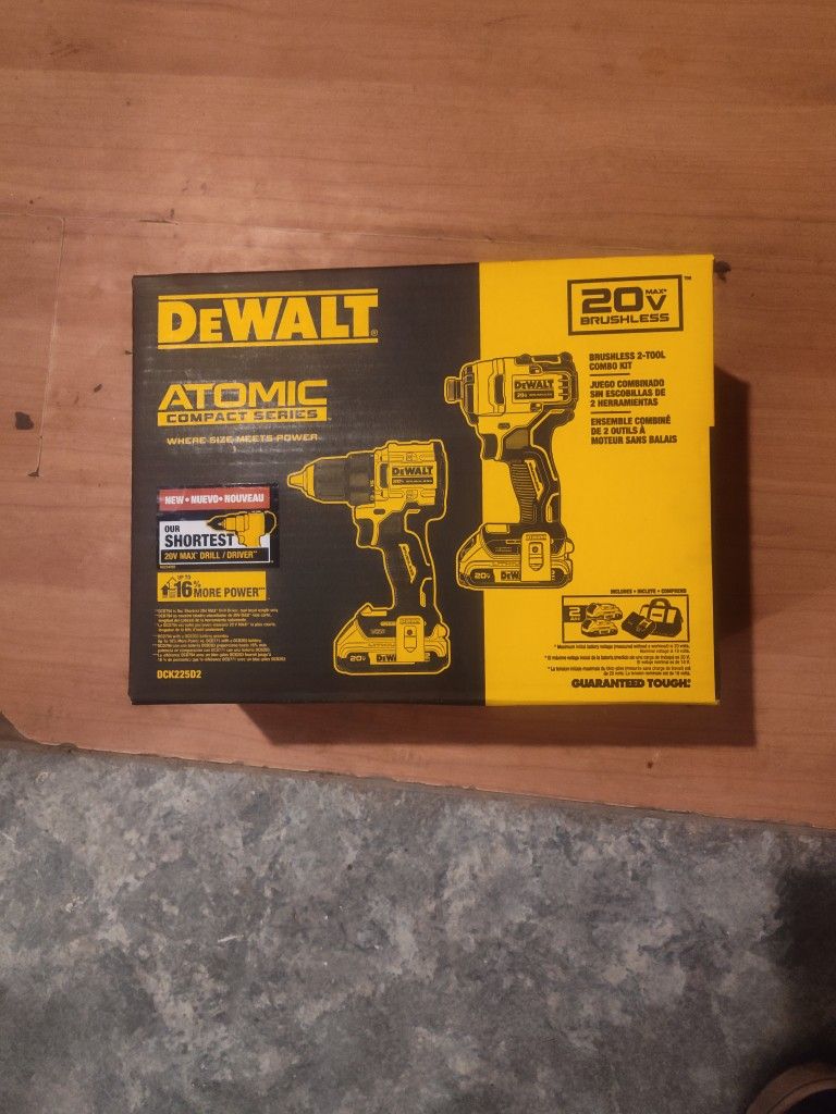 DeWalt Atomic Compact Series Brushless Two Tool Combo Kit 20V MAX Brushless