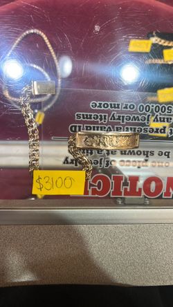 10k chino link bracelet