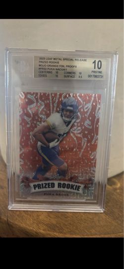 Puka Nacua 2023 Leaf Metal Prized Rookie BGS 10 Pristine 1/1