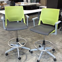 Haworth Adjustable Height Office Stools e