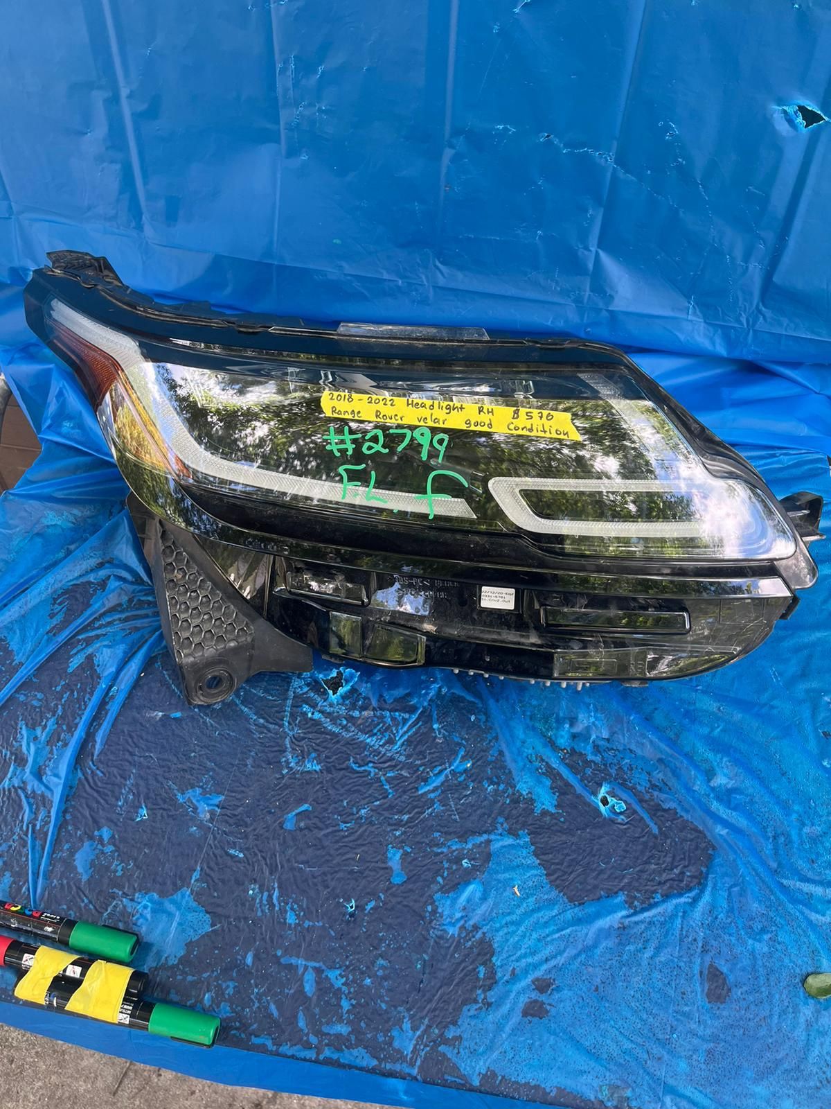 2018-2022 Range Rover Velar Headlight Right Side 