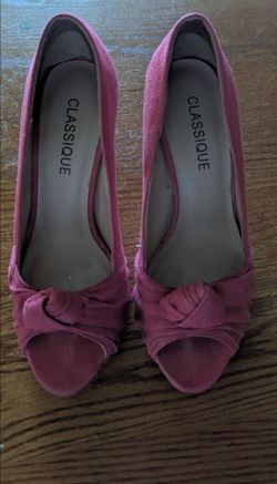 Hot Pink Suede Shoes