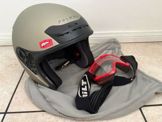 Fulmer Open-Face Motorcycle Helmet with Goggles