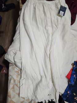 White skirt long new