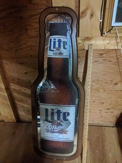 Miller lite bottle mirror