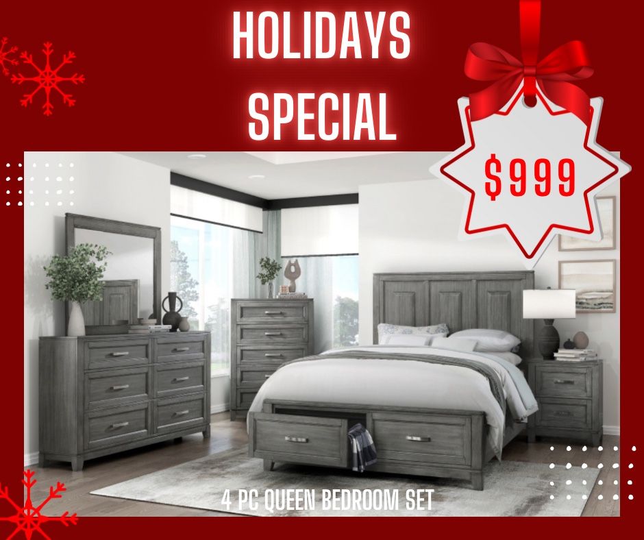 4 Pc Queen Bedroom Set 