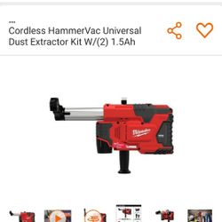 Milwaukee Hammer Vac Dust Extractor Kit.