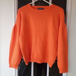 Primark Women's Orange Sweater Sz. M