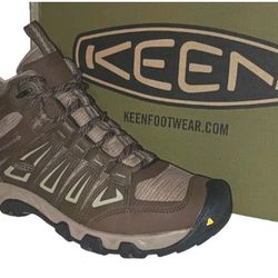 New Keen 13 US Men's Oakridge Mid WP Dry Cascade/Brindle Waterproof Hiking Boots