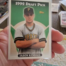 Pittsburgh Pirates Jason Kendall '93 Topps Draft Pick Rookie '93 Bowman Rookie Baseball Cards 