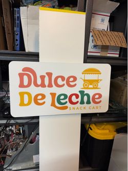 custom cart front signage sign