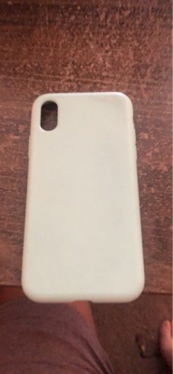White Silicone iPhone X Case