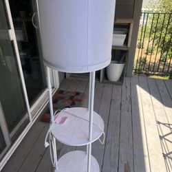 Floor Lamp With 3 Shelves