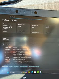 HP ZBook 1tb storage