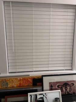 2.5” faux wood blinds