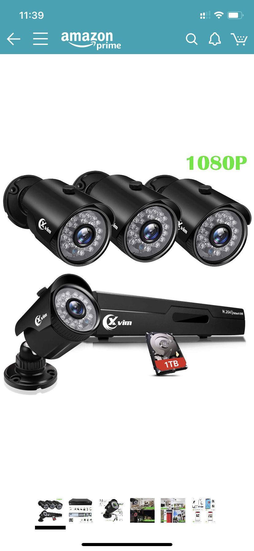 security camera system 1080p 4pcs cameras