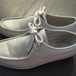 Florsheim Oxford Lace Up Ivory Leather Casual Shoes Comfort Shoes Men's 1OD