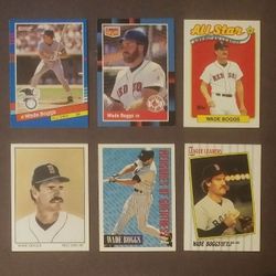 Wade Boggs Boston Red Sox New York Yankees N.Y. Donruss Topps All-Star MVP Score Lot (6) Vintage Collectible Sports MLB