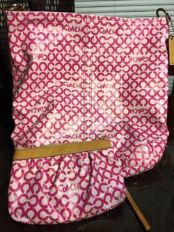 Cute coach purse with wristlet hot pink