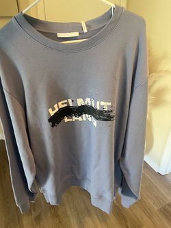 Helmut Lang Logo Graphic Crewneck Sweatshirt