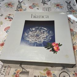 Mikasa Walther Bianca glass 12 n half inch serving platter