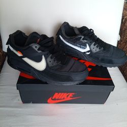 OFF WHITE NIKE AIR MAX 90 "BLACK" (9)