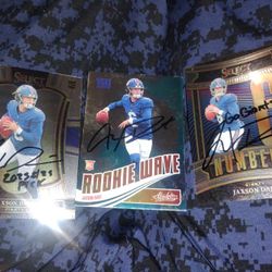 Jaxson Dart Autograph Signed NFL Card New York Giants 