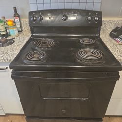 Ge Black Electric Stove
