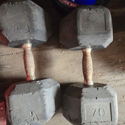70lb Dumbbells 