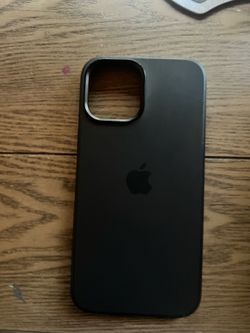 iPhone 12 Pro Max Apple Silicone Case with MagSafe Black
