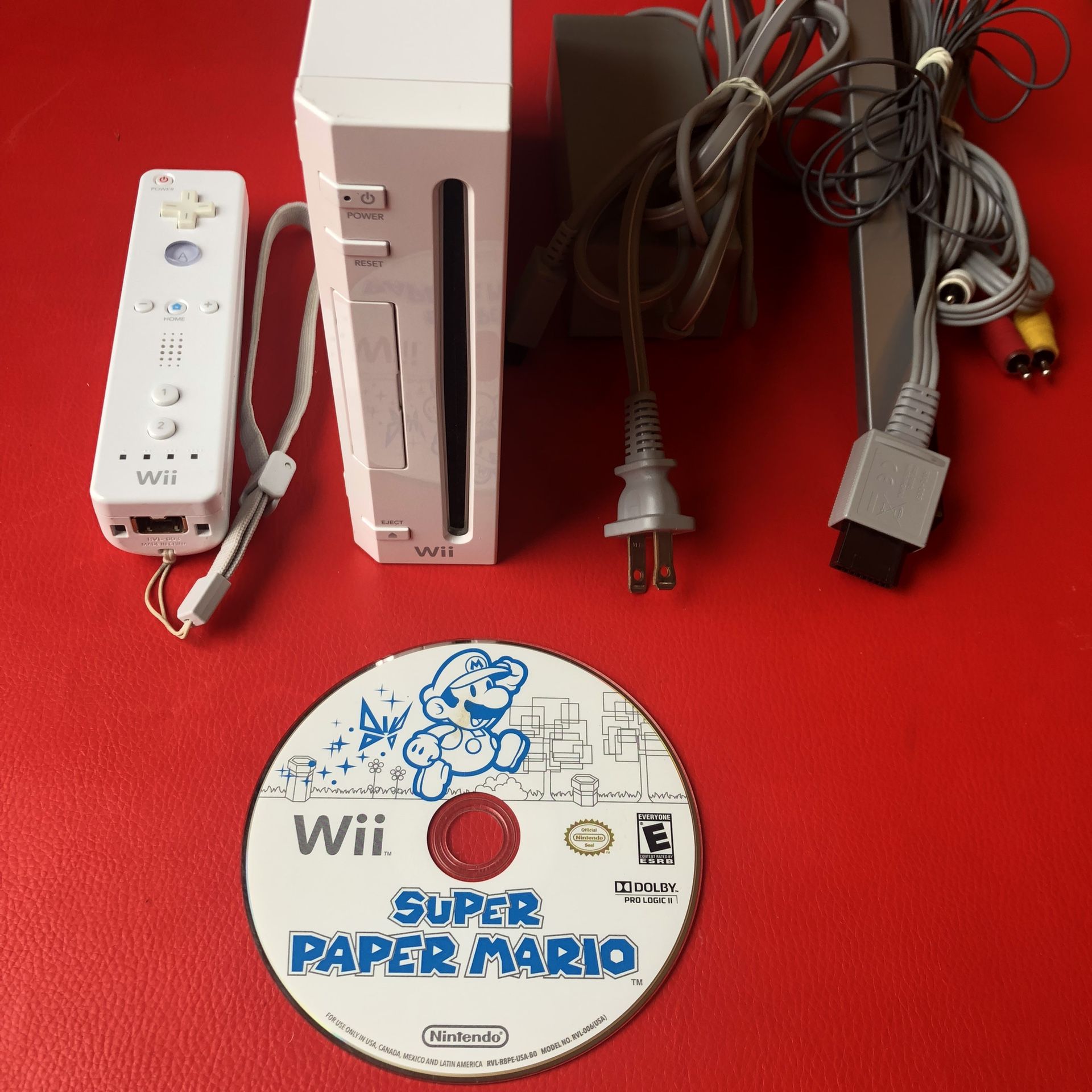 Nintendo Wii Console w/ Super Paper Mario