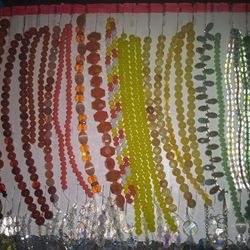 Red, Green, Orange, Yellow Glass Beads