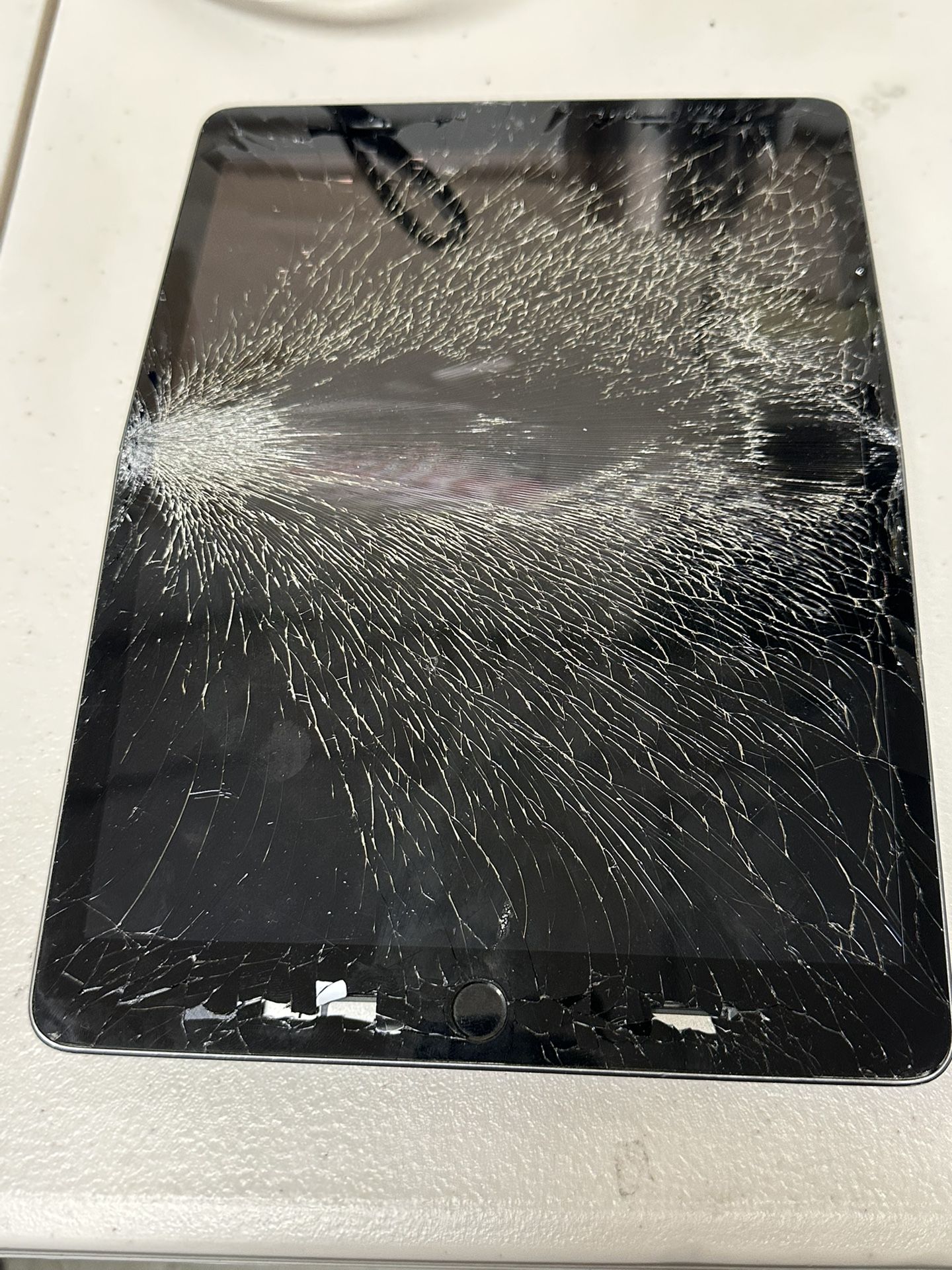 iPad cracked screen