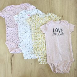 Carters Baby Girl 6month Bodysuits One Pieces 