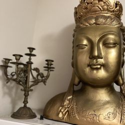 Brass Antique Candle Holder 