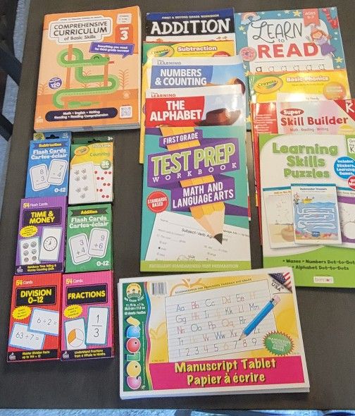 Learning Tools- Flash Cards, Learning Books And Paper