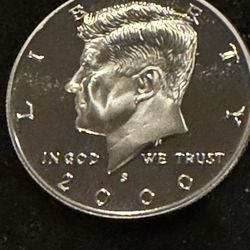 2000 S Gem Proof Kennedy Half Dollar With A Beautiful Ultra Cameo 17