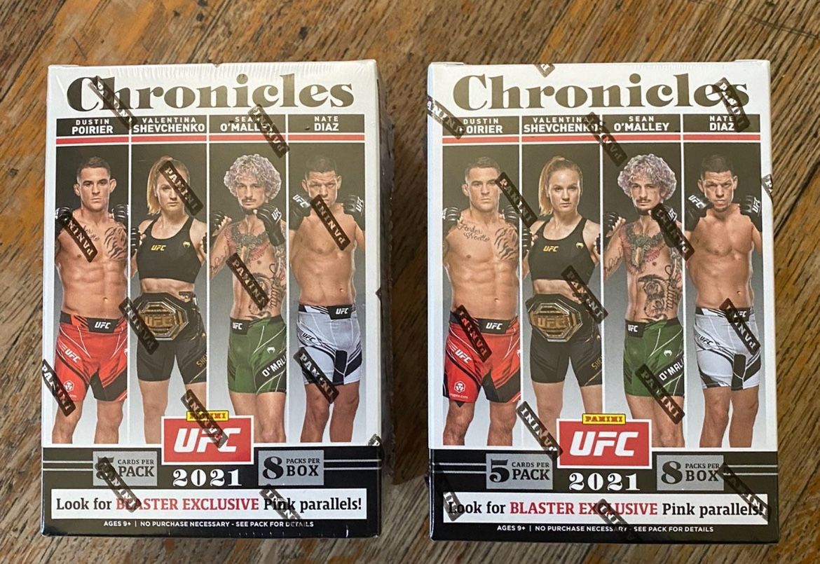 2021 Panini UFC Chronicles Blaster Box Factory Sealed - Khamzat Chimaev Rookie