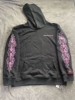 Pink chrome hearts hoodie size Medium