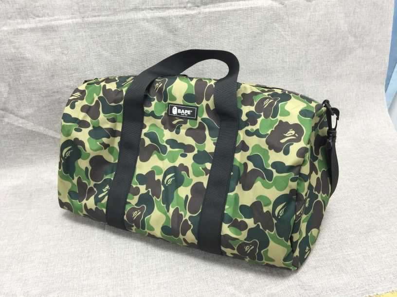 A bathing ape bape camo duffel gym bag