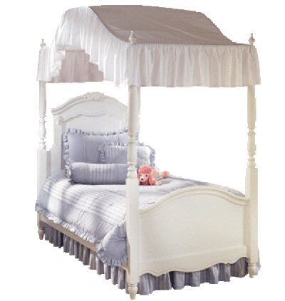 Baby girl twin bed canopy bed frame