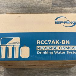 iSpring RCC7AK, NSF Certified, 75 GPD, Alkaline 6-Stage Reverse Osmosis System, OPEN BOX