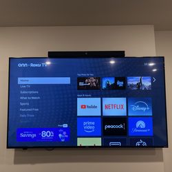 70" Roku tv with sound bar