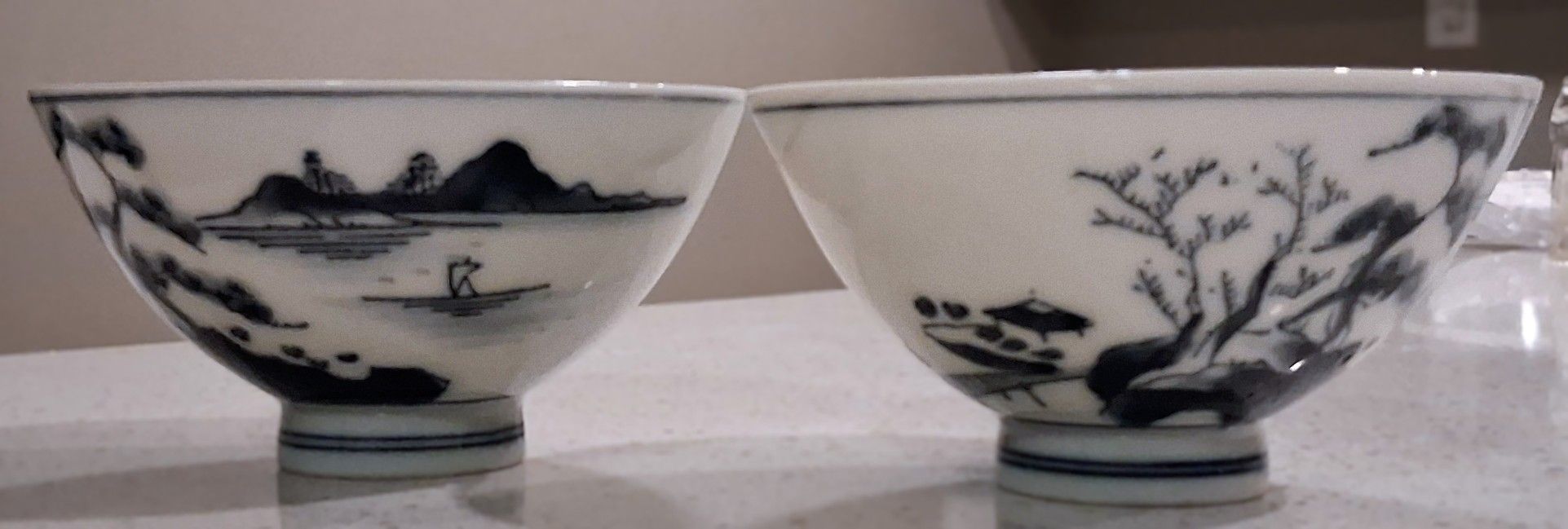 Trio Of Vintage Rice Bowls