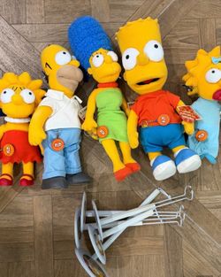 The Simpsons BART + Family Plush Collectibles